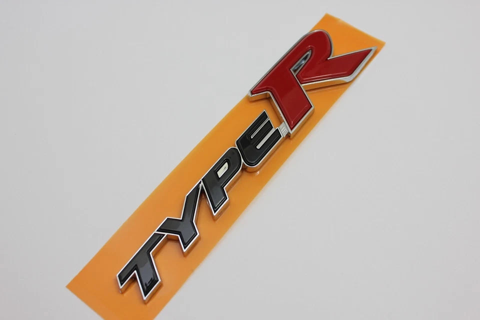 Honda Type R Boot Badge Emblem Chrome & Red 75717-SMT-E00 Integra Civic EK9 FL5