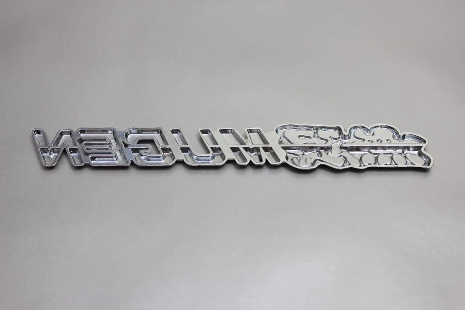Mugen Honda Boot Badge Black Chrome Metal Alloy Emblem Integra Type R S Civic