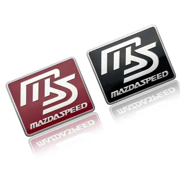 Mazdaspeed Black Aluminium Badge Emblem Sticker for Mazda 2 3 6 RX7 MX5 CX5 CX3