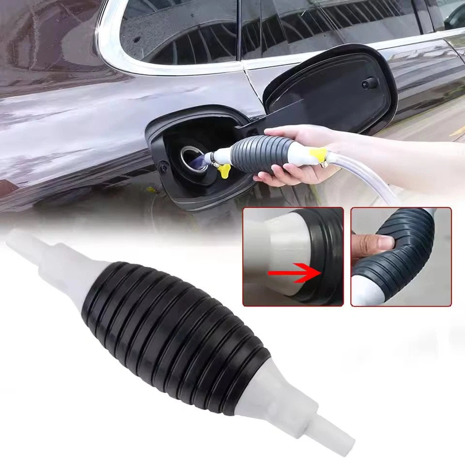 Manual Fuel Pump High Flow Hand Siphon Transfer Tool for Oil Gasoline & Diesel