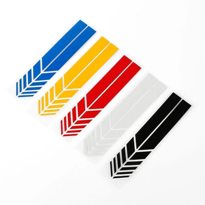 Car Rear View Mirror Racing Stripe Vinyl Decal Sticker Red Side 200mm x 20mm