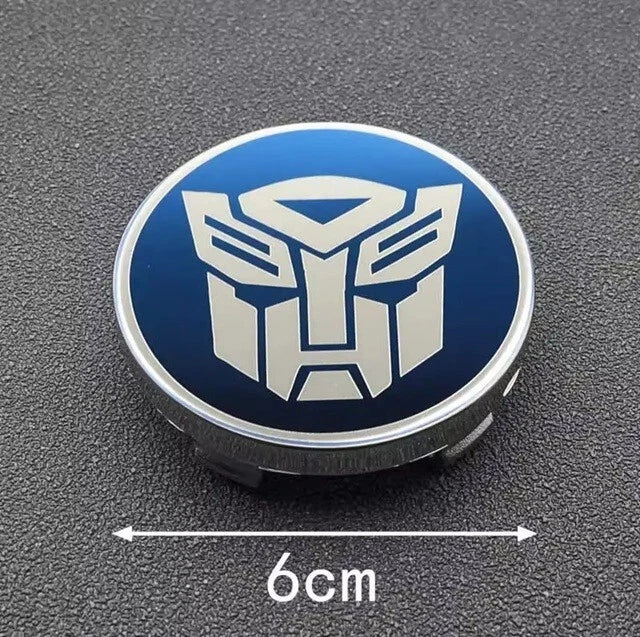 4 Pcs Transformers Wheel Centre Cap Replacement 60mm Face 55 Clip NEW Free Post