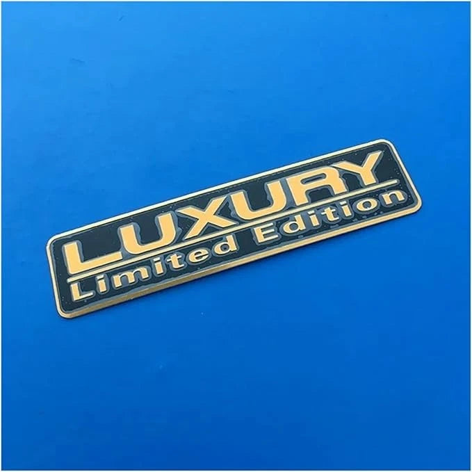 Luxury Limited Edition Silver Blue Black Red Emblem Badge Metal Adhesive Back