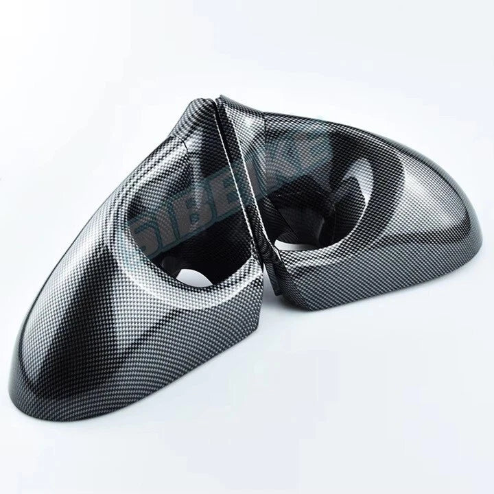 2 Pc Spoon Style Side Mirror for Honda CIVIC EK 4 Door 1996 - 2000 Black Carbon