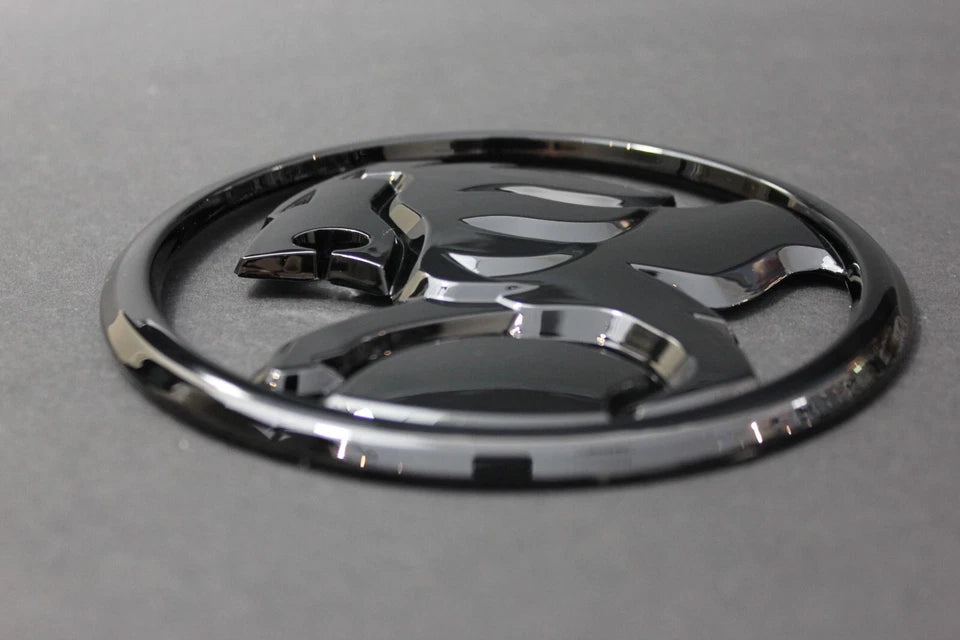 Holden Rear Boot Trunk Badge 95mm Emblem Commodore VE VF VY Silver Gloss Black