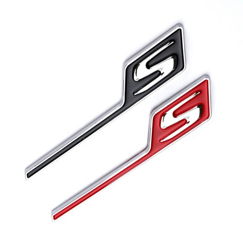 AMG S Badge for Mercedes A43 A45 CLA43 CLA45 C45 C63 E45 E53 E63 S63 GLA GLC GLE