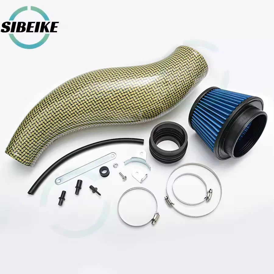 SIBEIKE Real Kelvar Carbon Fiber Air Intake Kit Filter for Honda Civic EG EK