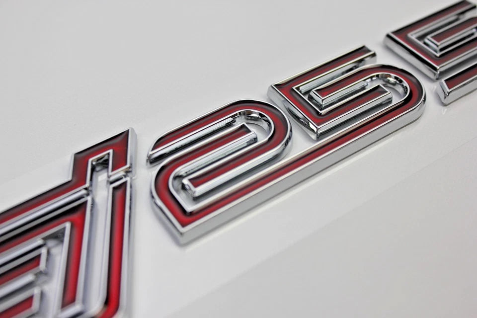 EJ255 Badge Emblem Silver Red for Subaru WRX Forester XT Legacy GT Outback Baja