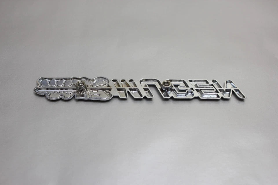 Mugen Honda Grill Badge Red Chome Metal Alloy Emblem Prelude CRX S2000 Odyssey