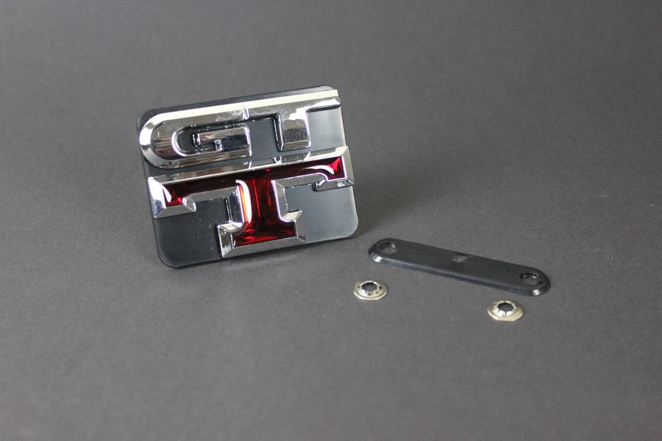 GTT Grill & Boot Badge Emblem Silver & Red for Nissan Skyline R32 R33 R34 R35 GT