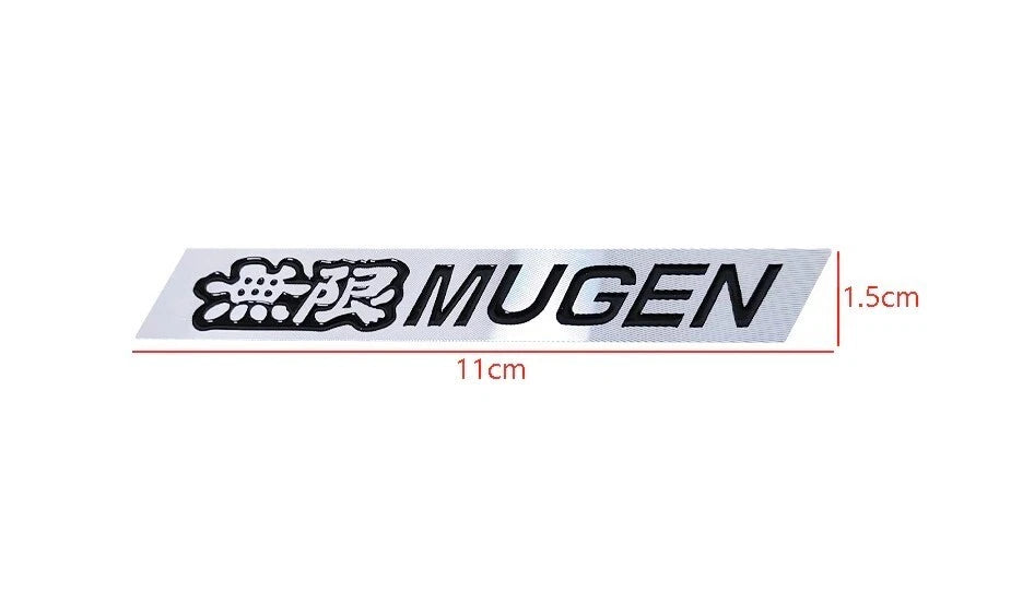 2x Mugen Power Spoiler Wing Badge Alloy Emblem for Honda Accord S2000 Civic CL9