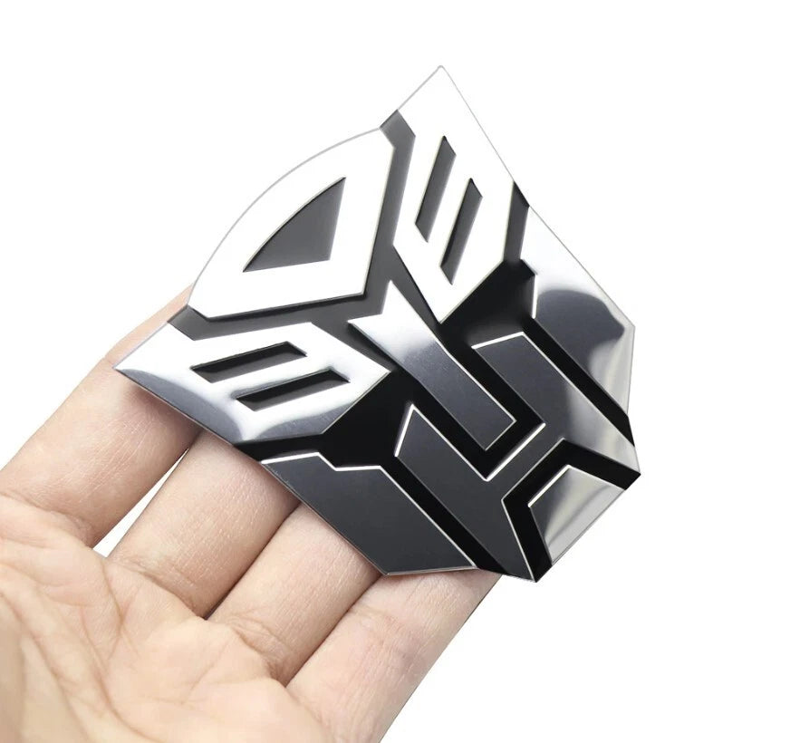 3D TRANSFORMERS Autobot Car Badge Emblem Sticker Aluminium 70mm Decal