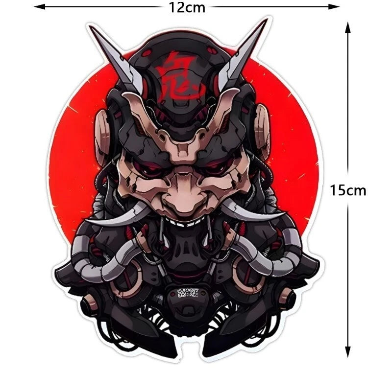 Japanese Two Face Dragon Decal Sticker JDM Car Bike Honda Mazda Mitsubishi KIA