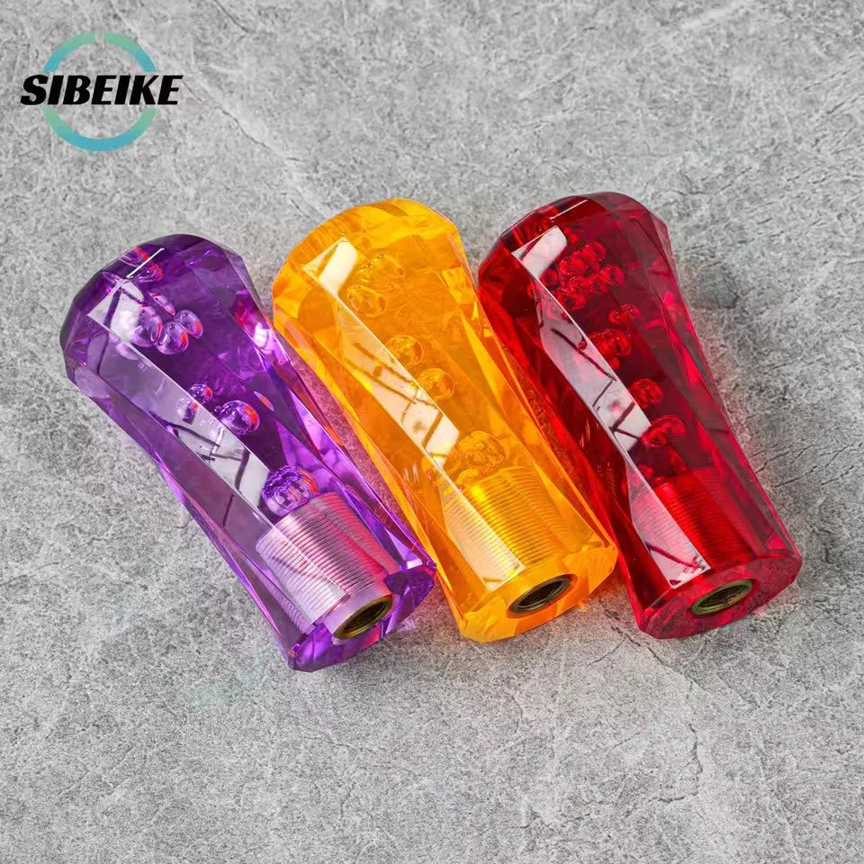 JDM 10CM Crystal Acrylic Gear Shift Knob M12x1.25 M10x1.5 M10x1.25 M8x1.25