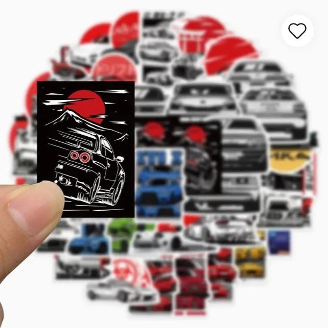 50 x Japan Sport Cars Decal Sticker Set Pack 4 Waterproof Vinyl Graffiti JDM