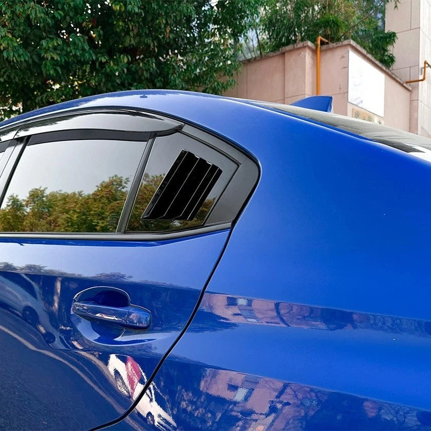 ABS Window Gloss Black Louver Set for Subaru WRX STI VA 2014 to 2021 Models NEW