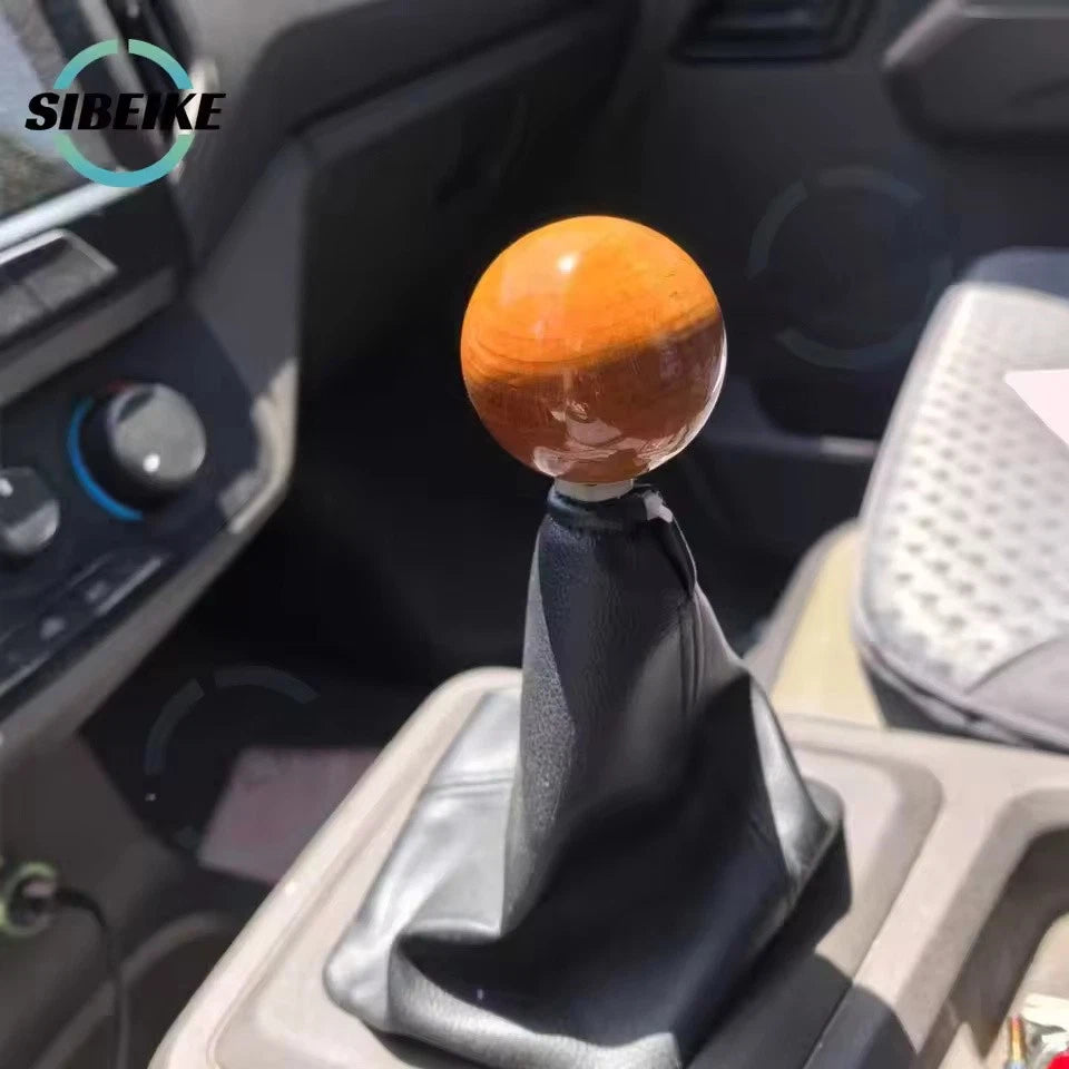 Classic Real Wood Round Shift Gear Knob M12x1.25 M10x1.5 M10x1.25 M8x1.25 NEW