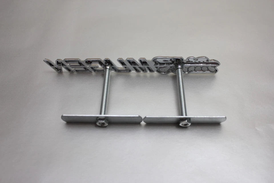 Mugen Honda Grill Badge Black Chrome Metal Alloy Emblem City Type R S Integra
