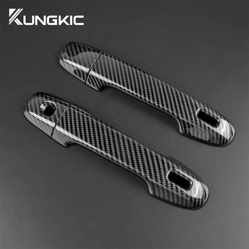 2 Pc Door Handle Cover Chrome Silver or Carbon for Toyota GR86 21 -25