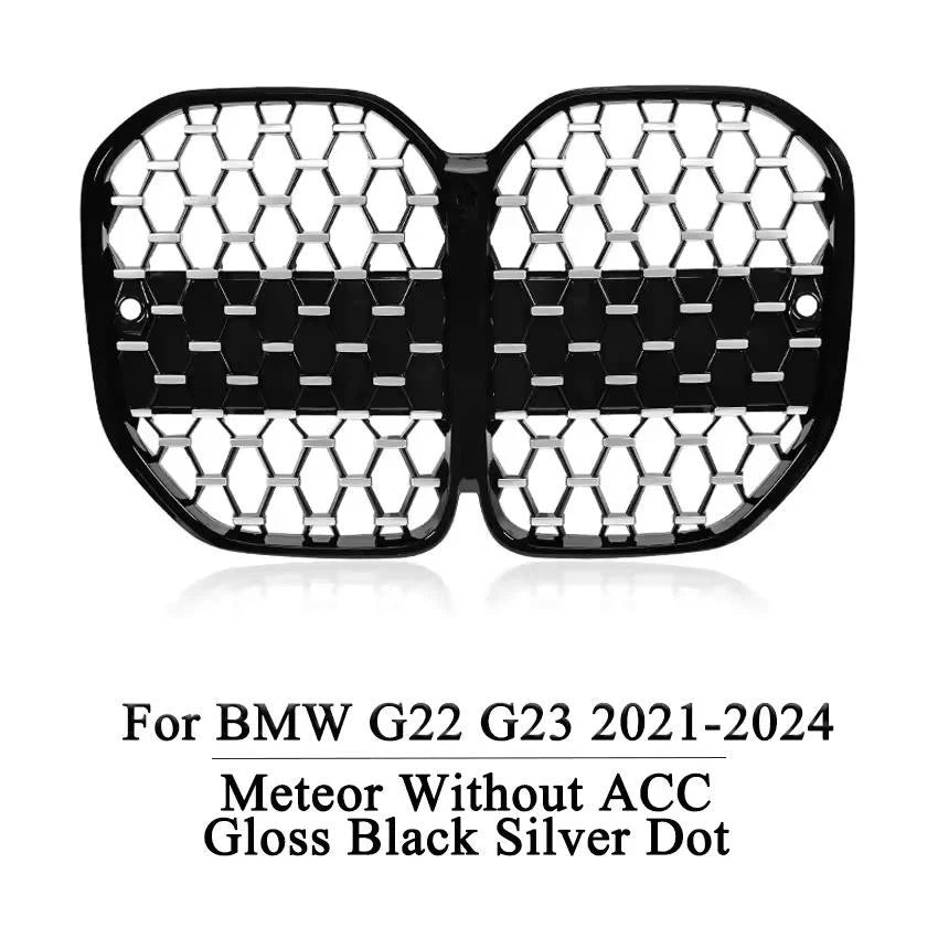 Front Racing Grille Dual Line Meteor Black for BMW 4 Series G22 G23 2020–2024