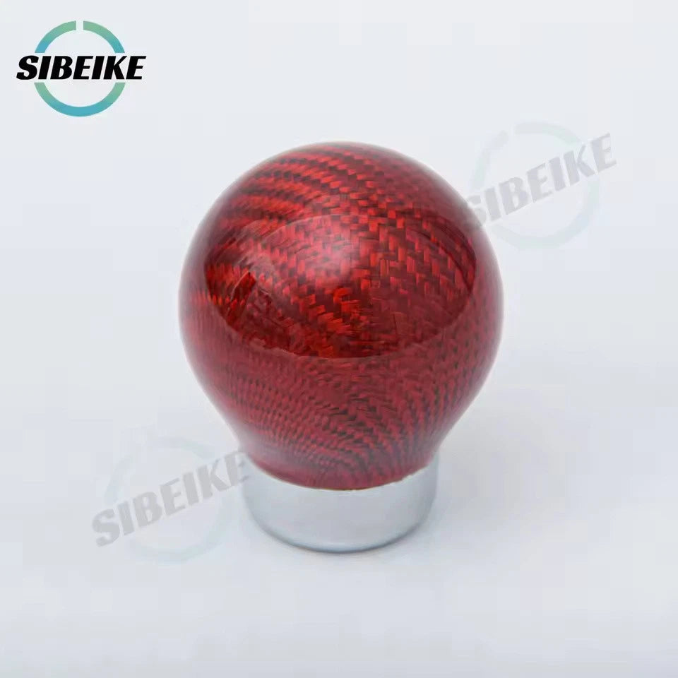 Carbon Fiber Aluminum Gear Shift Knob M12x1.25 M10x1.5 M10x1.25 M8x1.25
