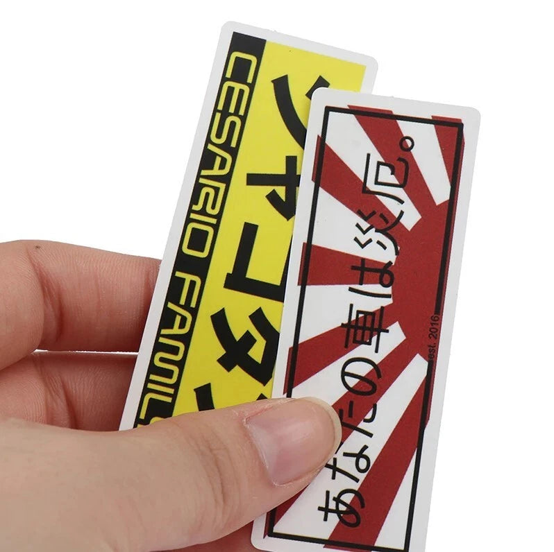 50x Japanese JDM Anime Manga Kanji Decal Sticker for Car Bike Computer Suitcase