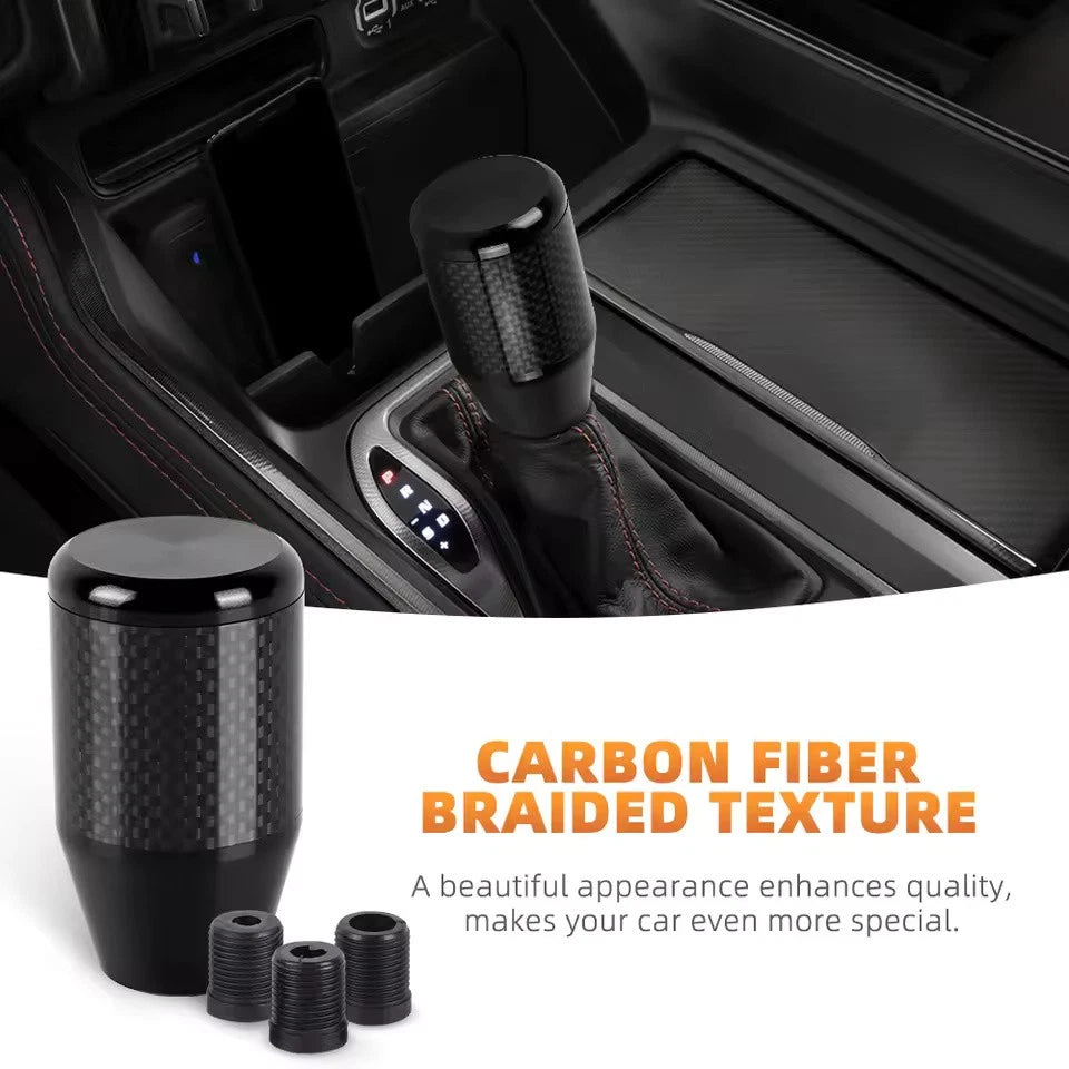 Carbon Aluminium Cylinder Black Knob M12x1.25 M10x1.25 M10x1.5 M8x1.25 Universal