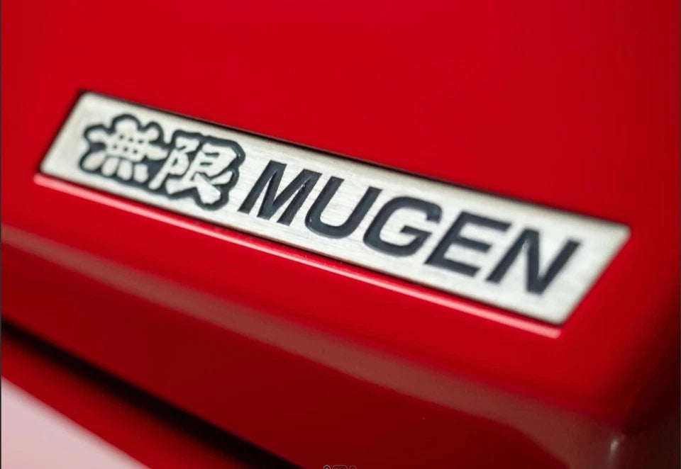 2x Mugen Power Spoiler Wing Badge Alloy Emblem for Honda Civic EK FK CL7 CL9