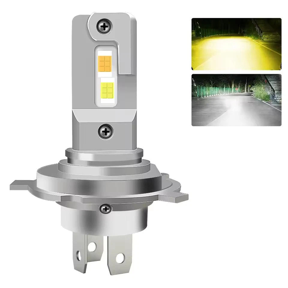 Ultra-Bright H4/9003 HB2 LED Headlight Bulbs 30 000LM 6000K CANBUS High/Low Beam