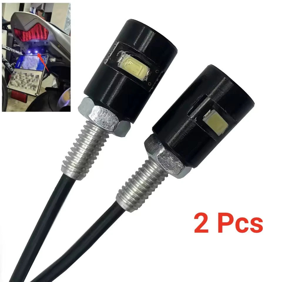 12V 5630 SMD LED License Plate Light Universal Car and Motorcycle Screw Bolt Lam