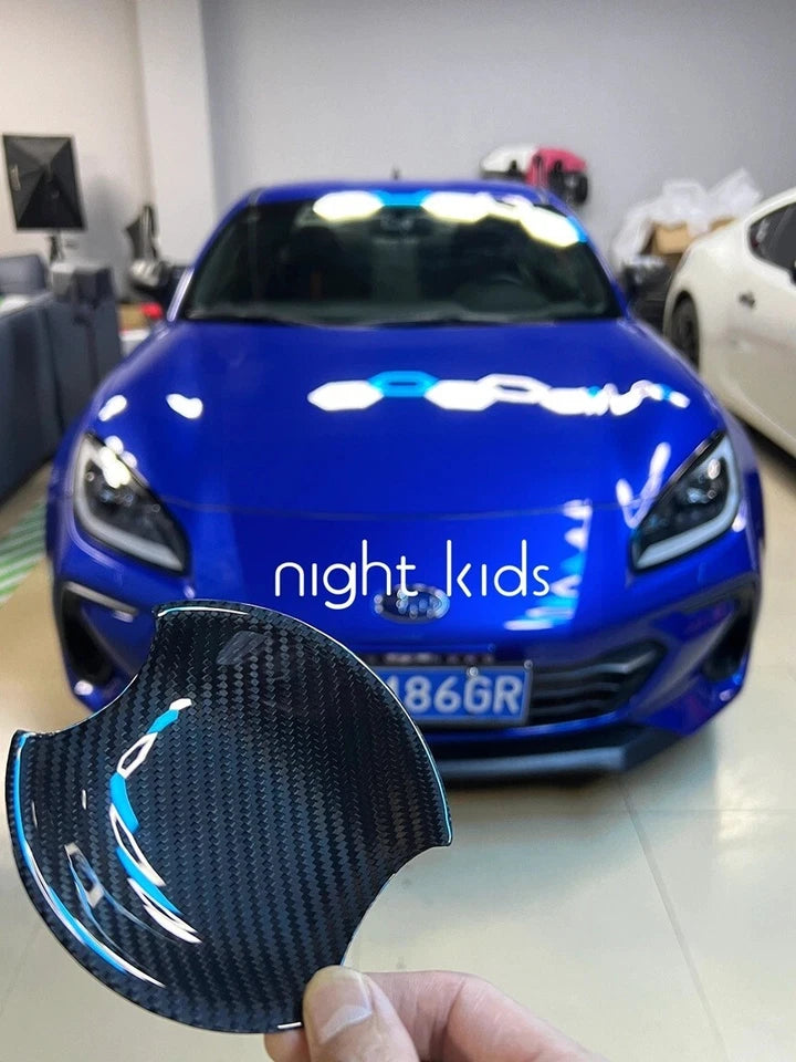 Night Kids Door Handle Inside Covers Carbon fits Toyota GT GR 86 & Subaru BRZ