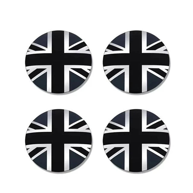 4 Pcs England Flag Wheel Centre Cap Sticker Replacement NEW Free Post