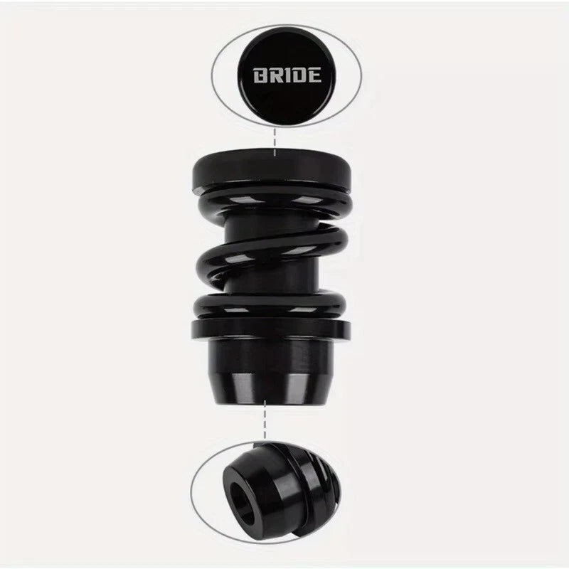 Bride Spring Aluminium Shift Knob Silver Universal Fitment M8 M10 M12 NEW