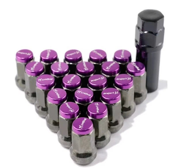 Project Composite Spec Lock Lug Nuts M12x1.25 M12x1.5 20Pcs Set Closed Ended