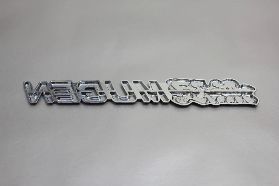Mugen Honda Boot Badge Red Chrome Metal Alloy Emblem Integra Type R S Civic