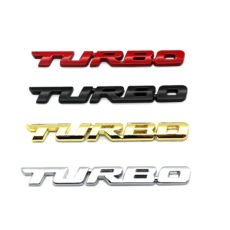 Ford Falcon Turbo Boot Badge Emblem Chrome Aluminium Ute AU BA BF FG FGX FPV XR6