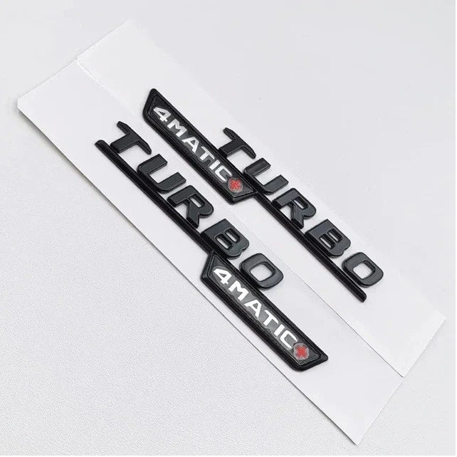 A45S AMG Gloss Black Emblem Badge Set for Mercedes Benz A45 W177 2018 - Current