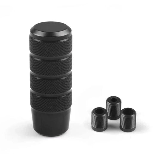 JDM Circle Easy Grip Knurled Gear Shift Knob LikeWise Style Non Slip Aluminum