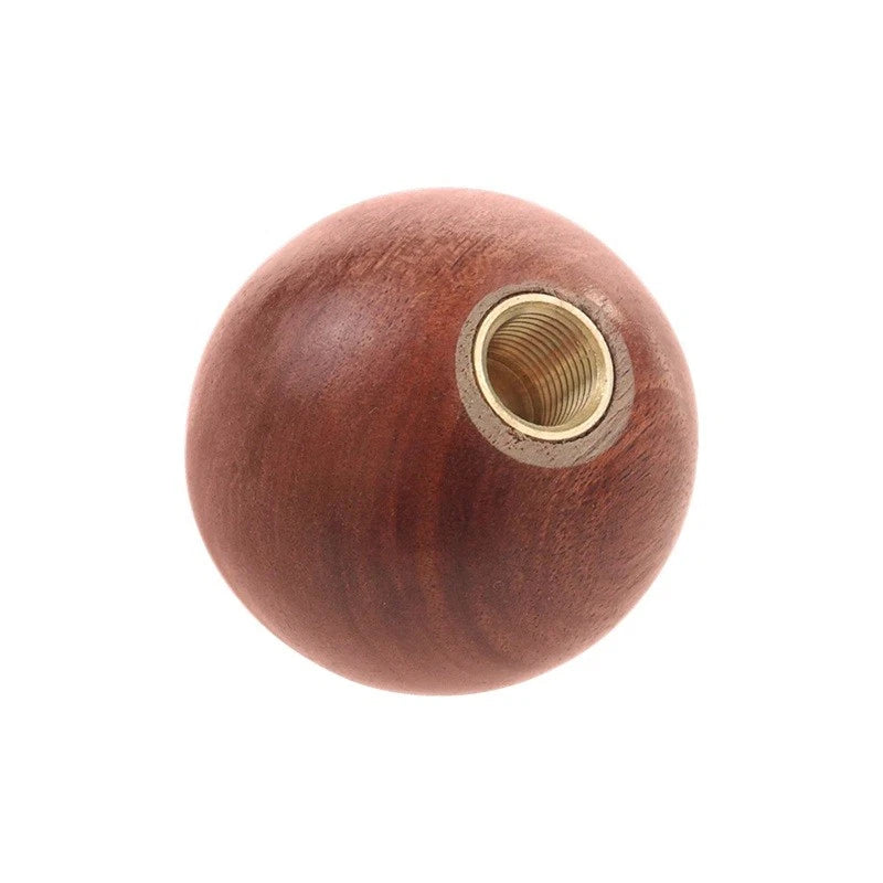 Real Wood Round 50mm Gear Knob M12x1.25 M10x1.5 M10x1.25 M8x1.25 NEW