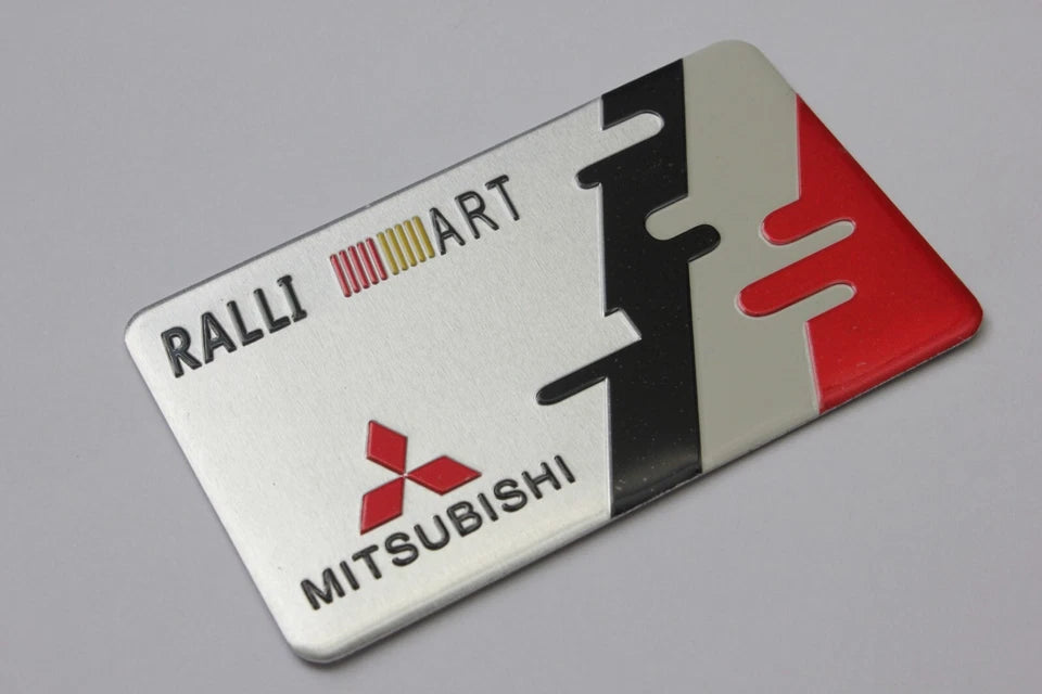Ralliart Boot Fender Badge Emblem for Mitsubishi EVO Lancer FTO GT Triton