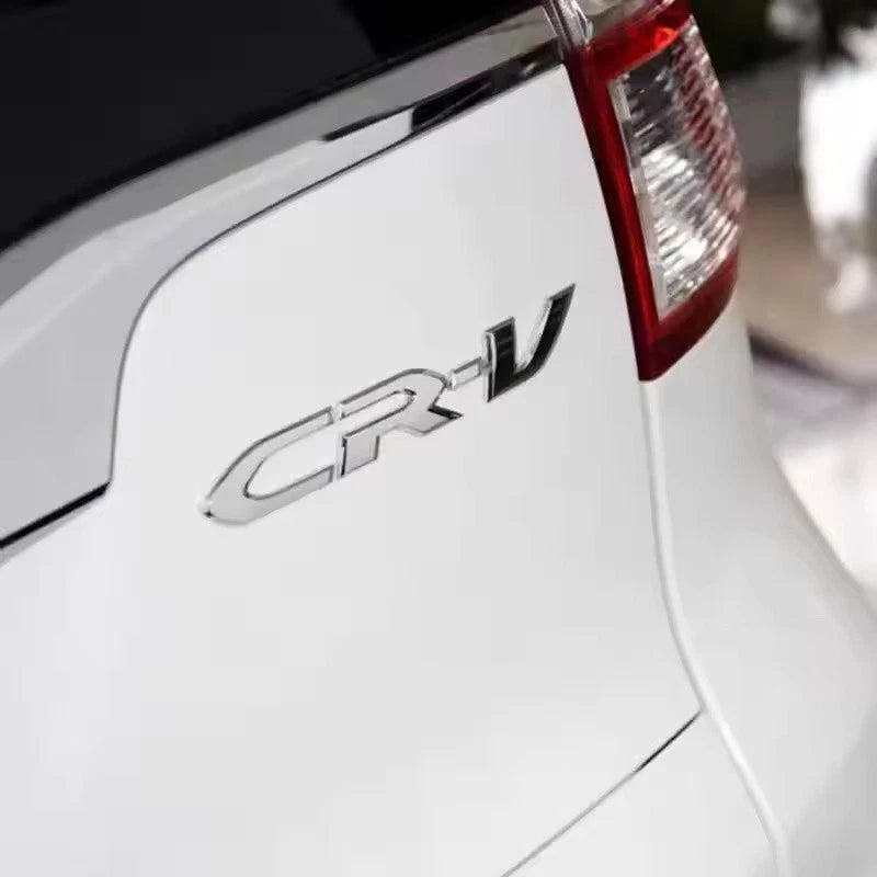 CR-V ABS Chrome Letter Emblem Rear Trunk & Fender Badge Sticker for Honda CRV