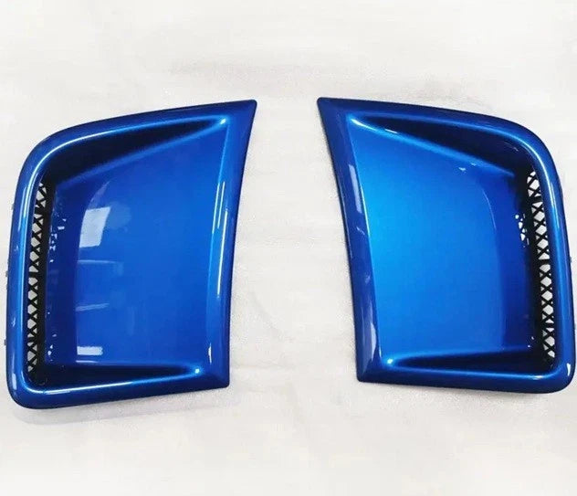 Front Bumper Side Vent Ducts for Subaru WRX STI 10th G3 2008 - 2014 Blue Black