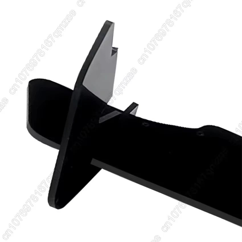 Rear Bumper Diffuser Lip Tail Spoiler Black for Volkswagen Polo MK 6.5 2022–2024