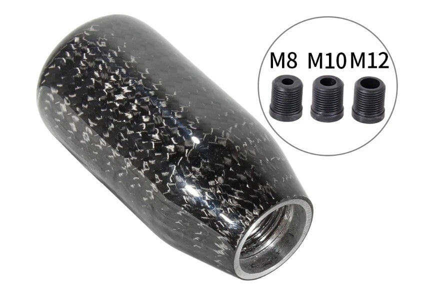 JDM Genuine Carbon Fibre Gear Shift Knob M12x1.25 M10x1.5 M10x1.25 M8x1.25