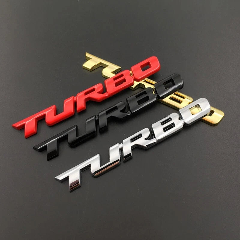 Ford Falcon Turbo Boot Badge Emblem Red Aluminium Ute AU BA BF FG FGX FPV XR6