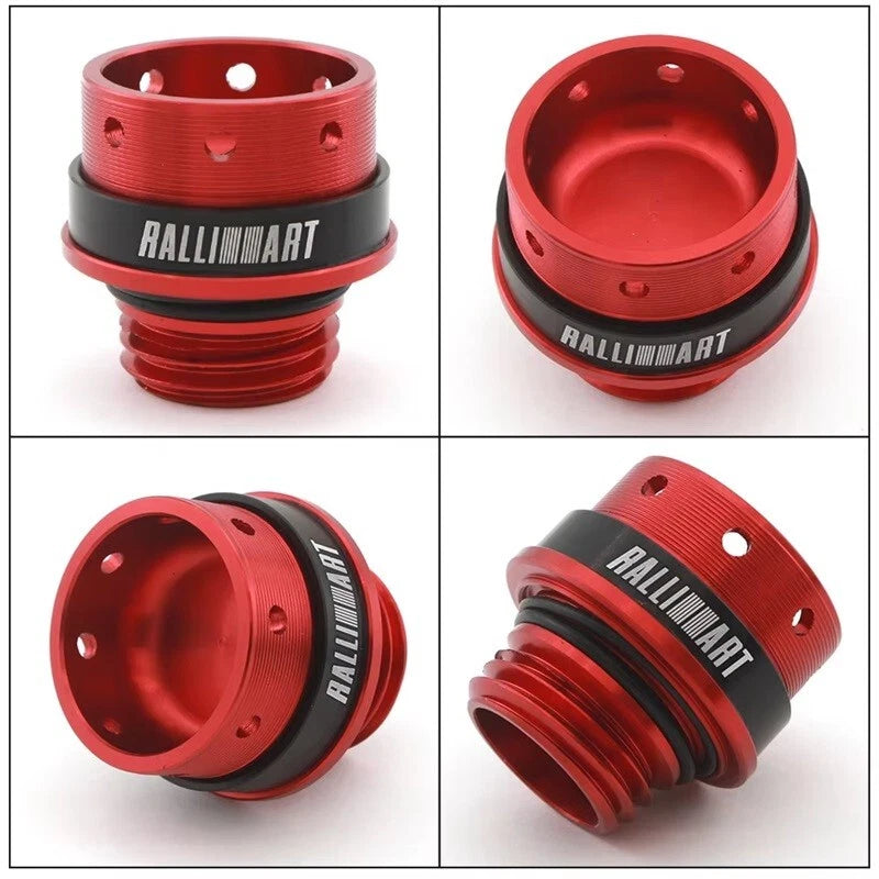 Ralliart Engine Oil Cap Cover Screw on for Mitsubishi Lancer 2008 - 2015