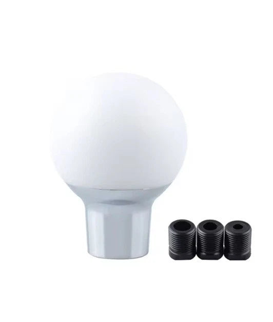 JDM Plain Clean Black or White Gear Knob M8x1.25, M10x1.25, M10x1.5 Universal