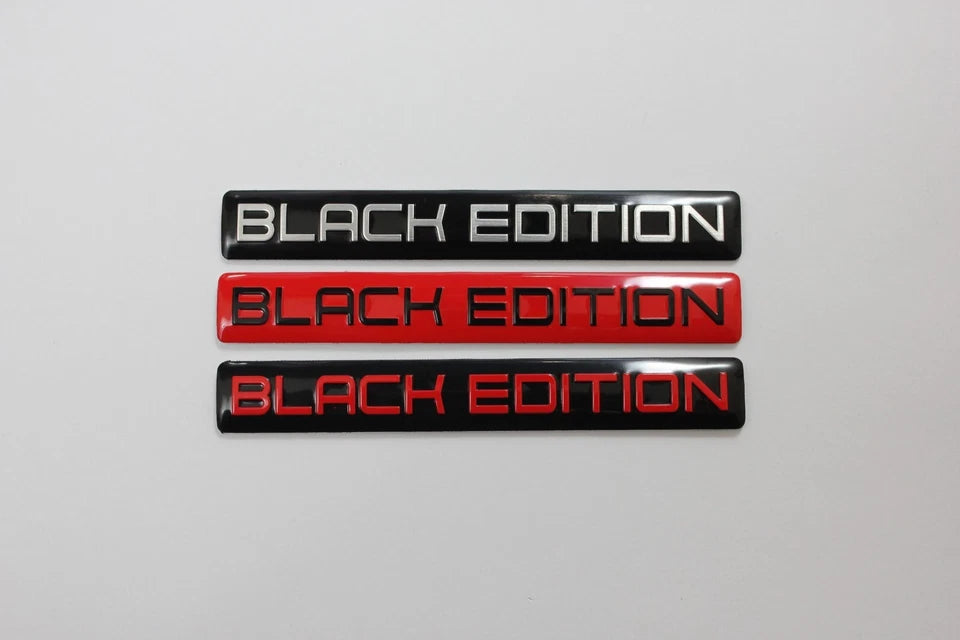 Black Edition Boot Fender Side Skirt Badge Emblem for BMW Mitsubishi Ford Honda