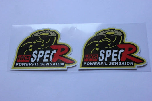 2 x HKS Spec R Sticker Decals for Toyota Mazda Nissan Honda Subaru Mitsubishi