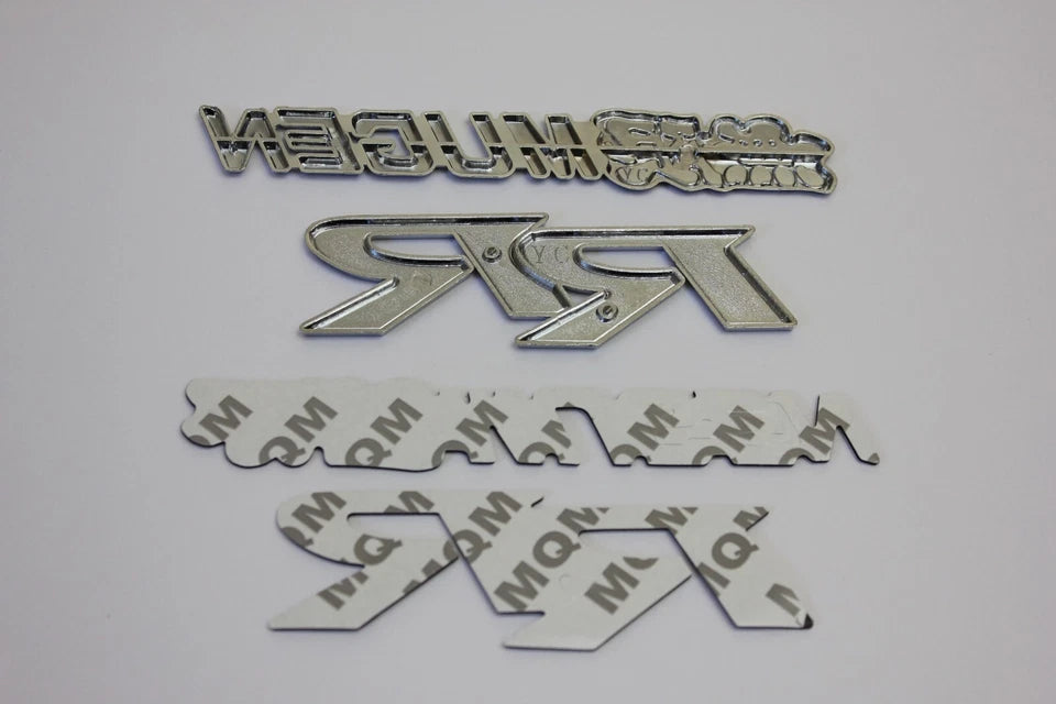 Mugen Power RR Aluminium Emblem Badge Red Black for Honda Civic Type R FD2 R81